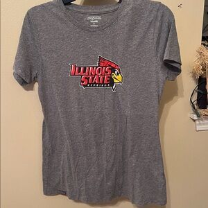 🎓Illinois State ISU college REDBIRDS short sleeve knit crew neck tshirt S
